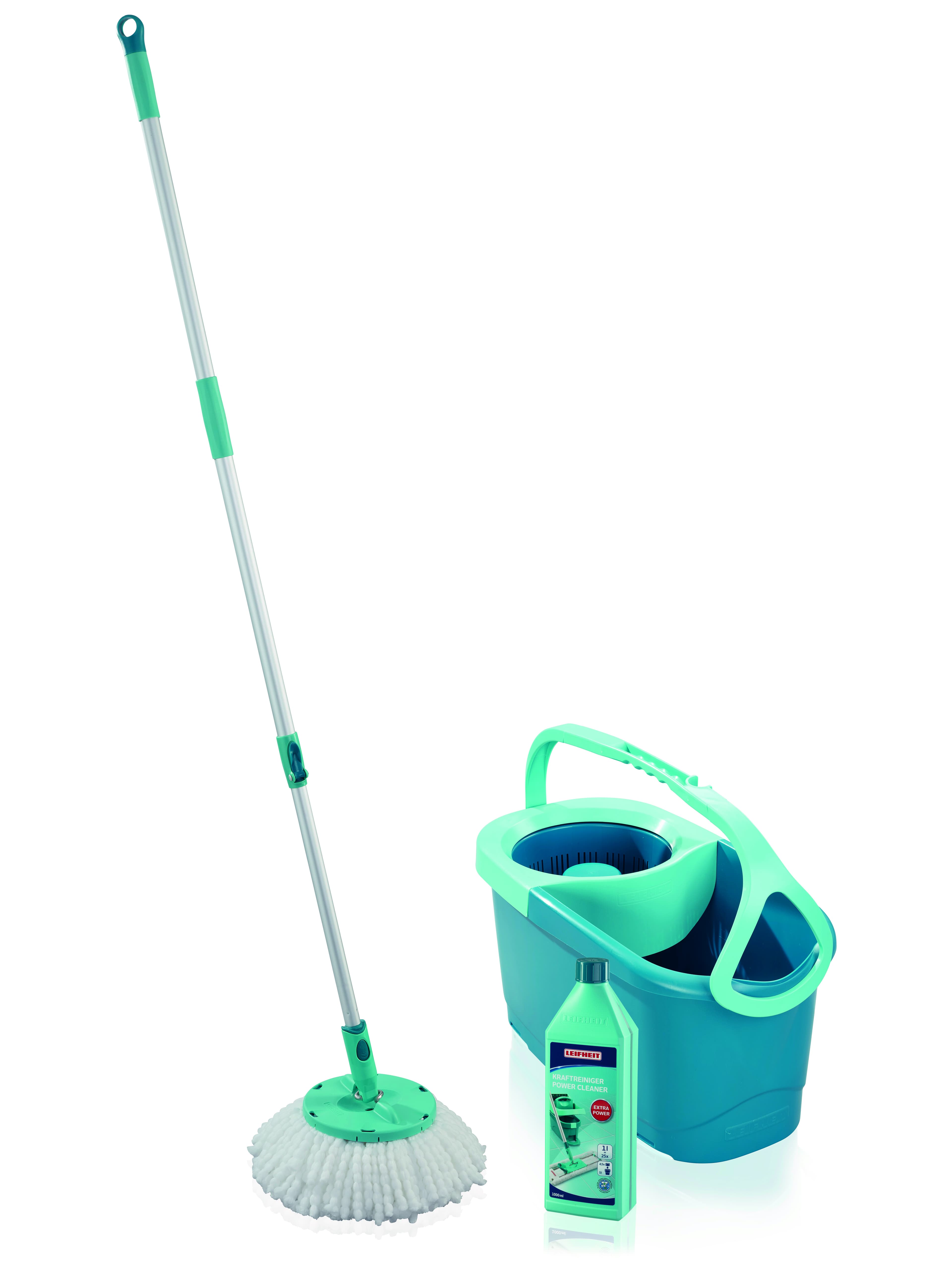 Leifheit Set Rotation Disc Mop Ergo + ZDARMA Čistič na silně znečištěné podlahy 1l 55414