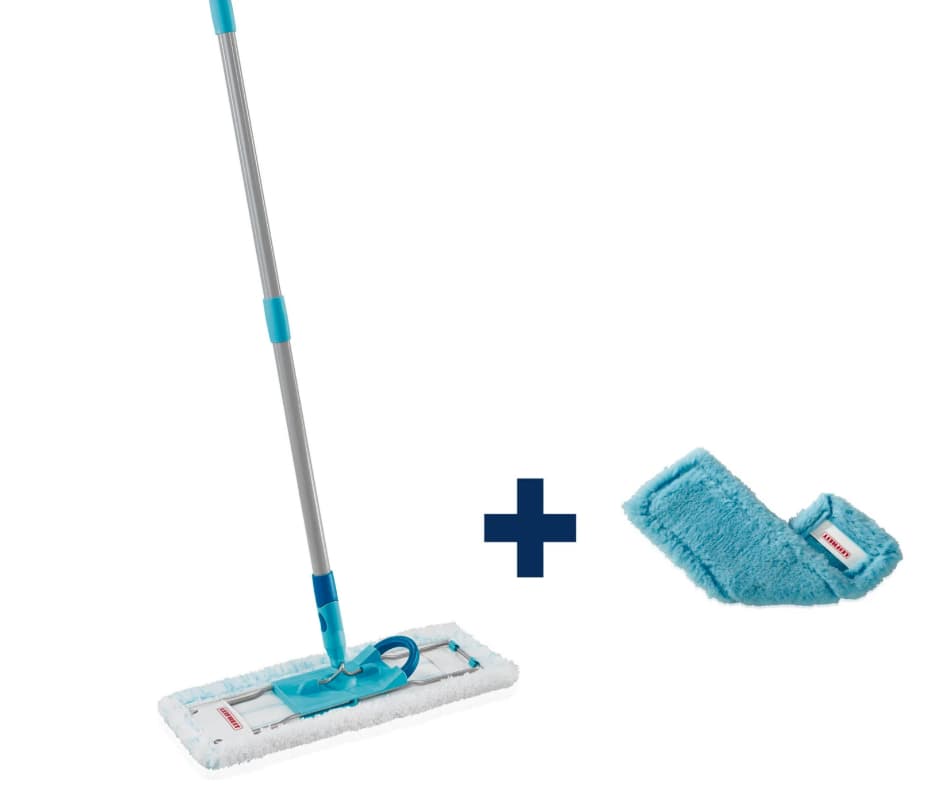 Leifheit Podlahový mop PROFI Micro Duo s kovovou tyčí + náhrada Static Plus  55170