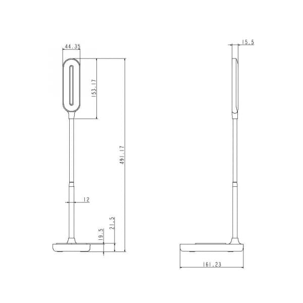 LED lampa OCTAVIA 7W stmívatelná s bezdrátovým nabíjením - DL4301/W/B Bílá - náhled 2