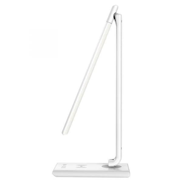 LED lampa MEGGIE stmívatelná s bezdrátovým nabíjením a USB 8W - DL3304/W/B Bílá - náhled 4
