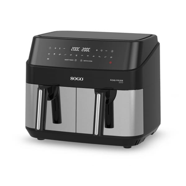Chytrá, multifunkční a dvojtá horkovzdušná fritéza SOGO SS-10845 - náhled 3