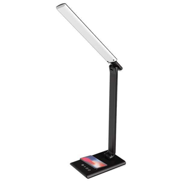 LED lampa MEGGIE stmívatelná s bezdrátovým nabíjením a USB 8W - DL3304/W/B Bílá - náhled 5