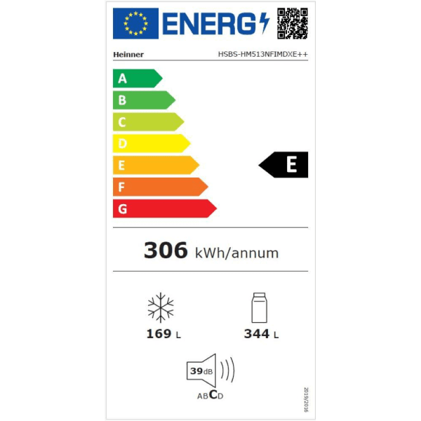 HEINNER lednice americká s výrobníkem ledu HSBS-HM513NFIMDXE++ - náhled 3