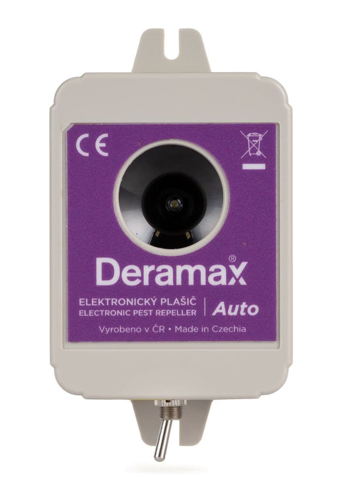 Deramax®-Auto - Ultrazvukový odpuzovač-plašič kun a hlodavců do auta