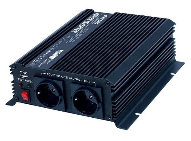 Měnič napětí Carspa CAR1.6KU-12, 12V/230V+USB 1600W, modifikovaná sinus