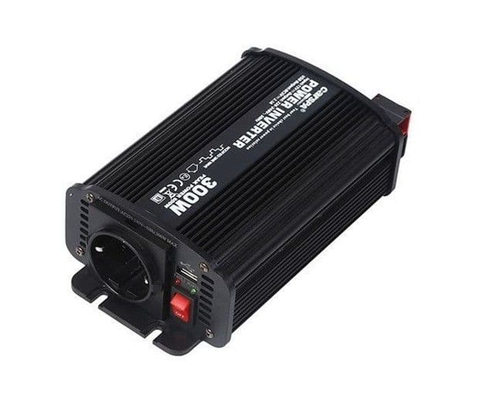 Měnič napětí Carspa CAR300U-24 24V/230V+USB 300W, modifikovaný sinus