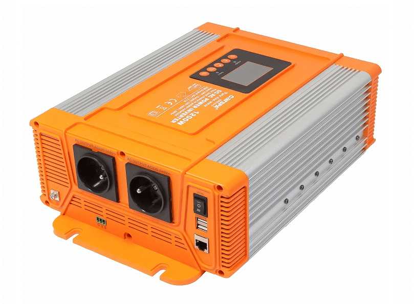 Měnič napětí Carspa PX1200-12, 12V/230V+USB 1200W čistá sinusovka