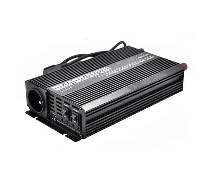 Měnič napětí Carspa UPS600-12 12V/230V 600W s nabíječkou 12V/10A a funkcí UPS