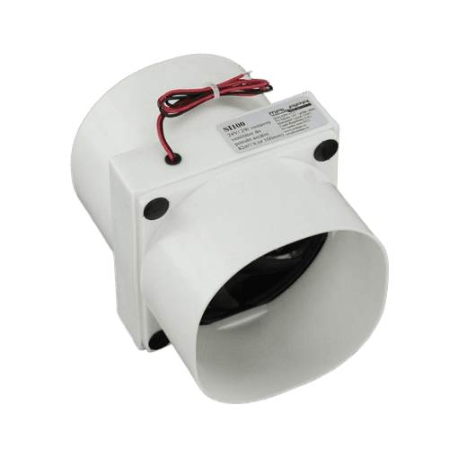 MALAPA SI100 - 24 V, 2 W vestavný ventilátor do potrubí axiální 82 m³/h, průměr 100 mm