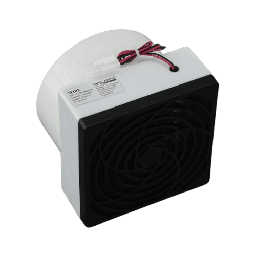 MALAPA SI102 - 24 V, 9,2 W nástěnný potrubní ventilátor axiální 234 m³/h, průměr 125 mm