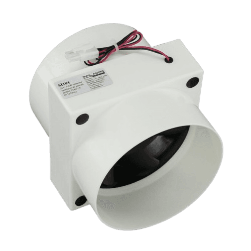 MALAPA SI104 - 24 V, 9,2 W vestavný ventilátor do potrubí axiální 234 m³/h, průměr 125 mm