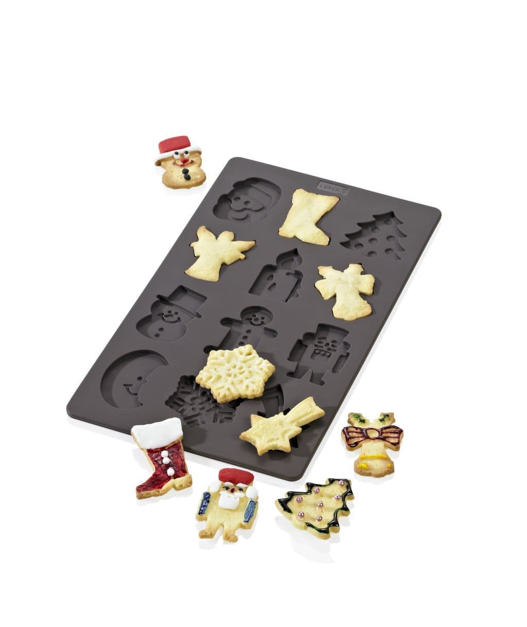 Lurch Flexiform silikonová forma na pečení Vánoce - hnědá - náhled 3