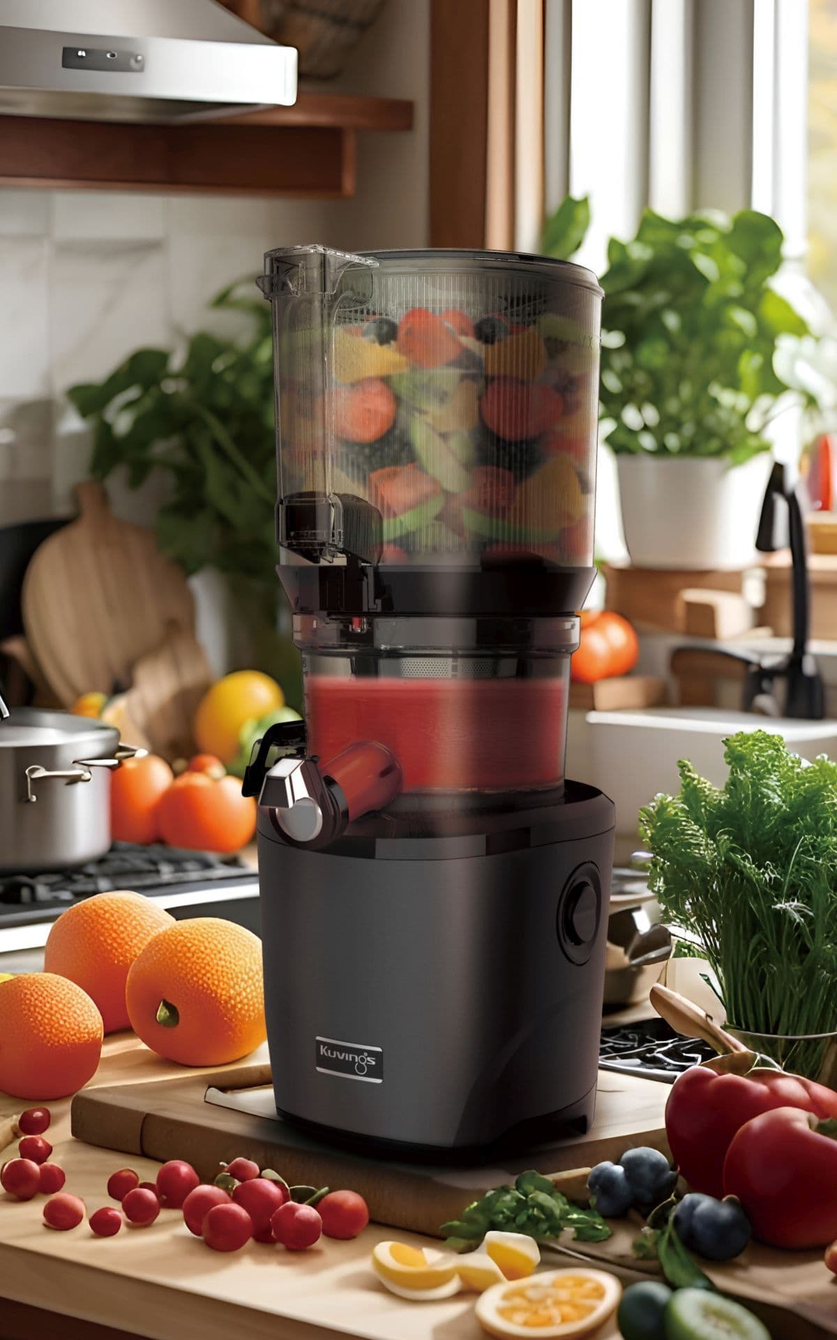 Kuvings AUTO10S Hands-Free Slow Juicer černá matná - náhled 3