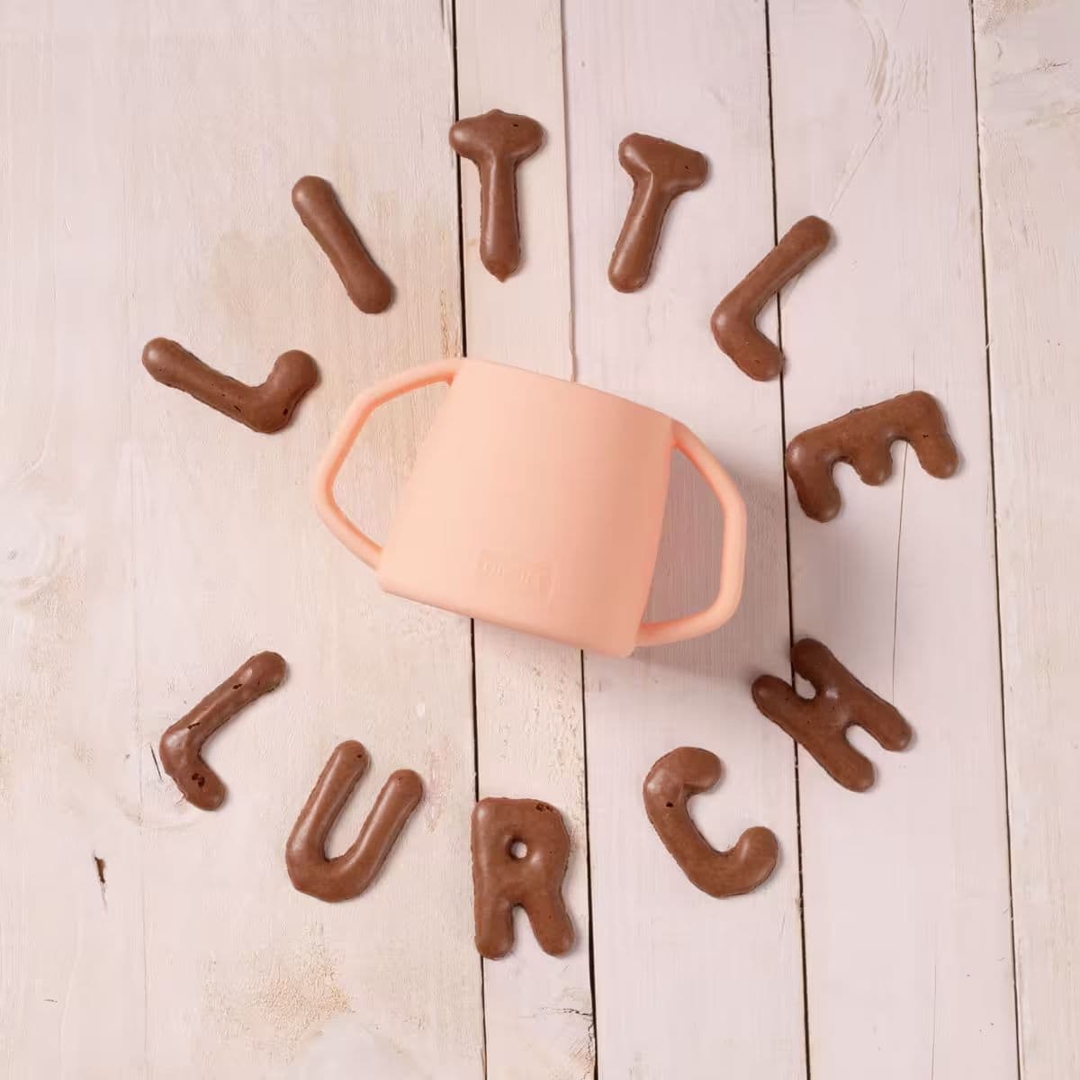 Lurch - dětský silikonový hrnek apricot - náhled 3