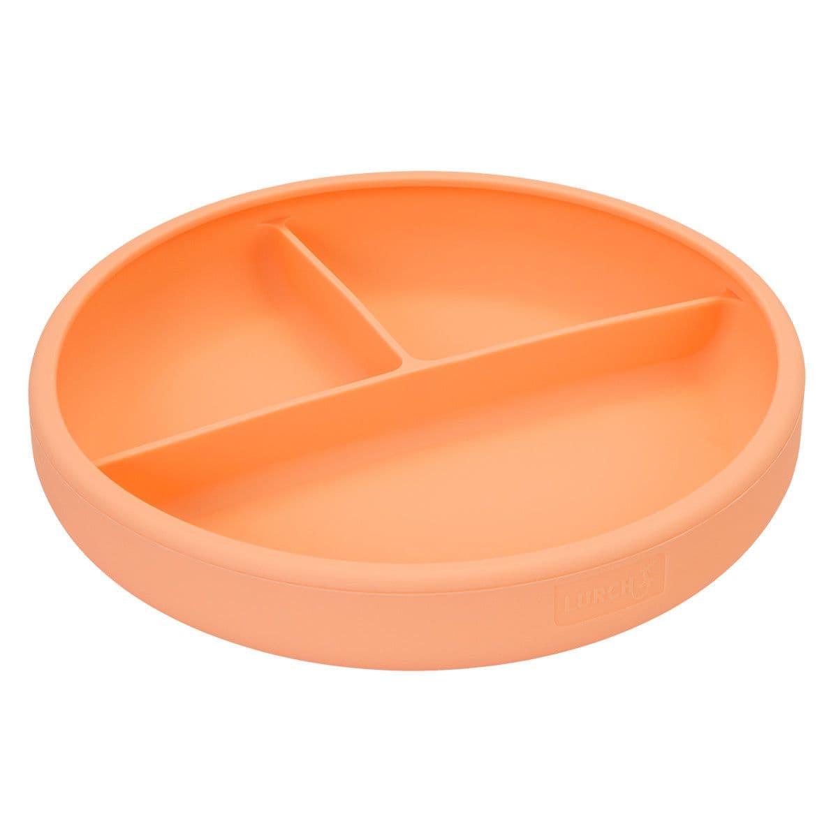 Lurch - dětský silikonový talíř apricot