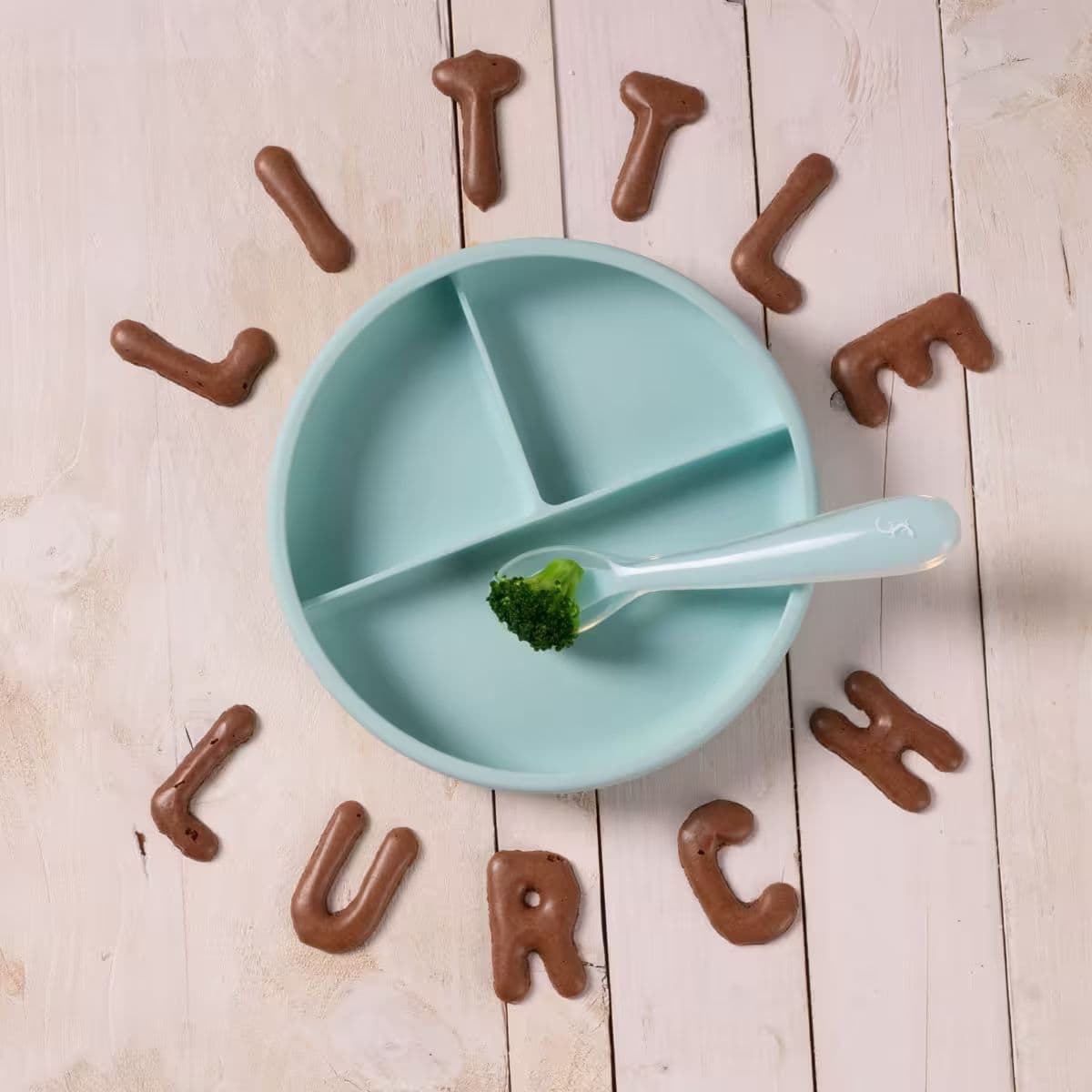 Lurch - dětský silikonový talíř mint - náhled 5