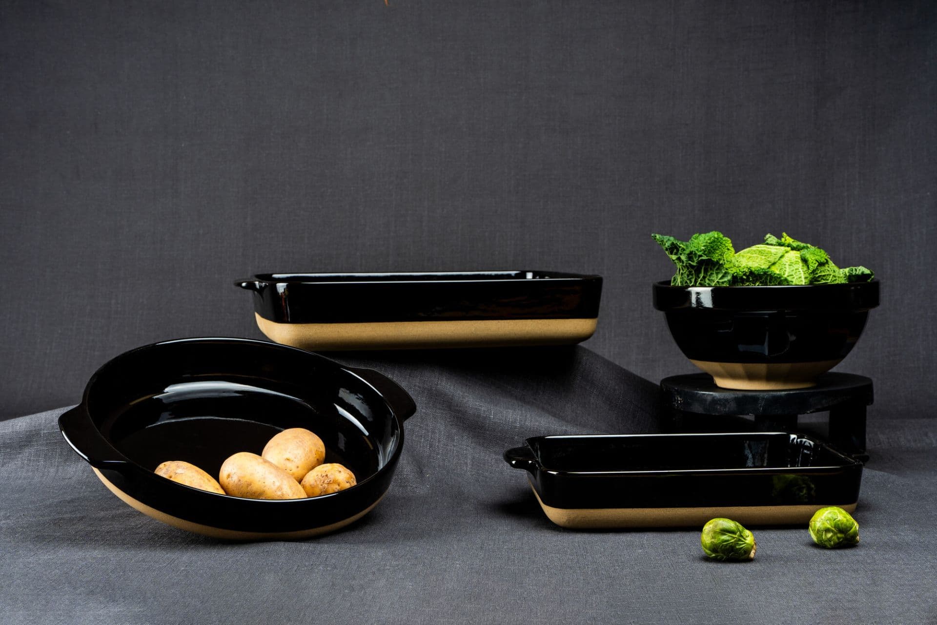 Lurch - Terra Nova® mísa M 26cm black/creme (2600ml) - náhled 5